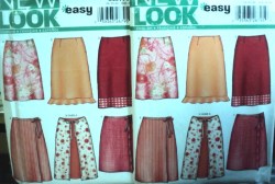 6274 NEW LOOK  EZ LO RISE CONTOUR SKIRT LENGTHS, OVERSKIRT PATTERN 8-18 UNCUT